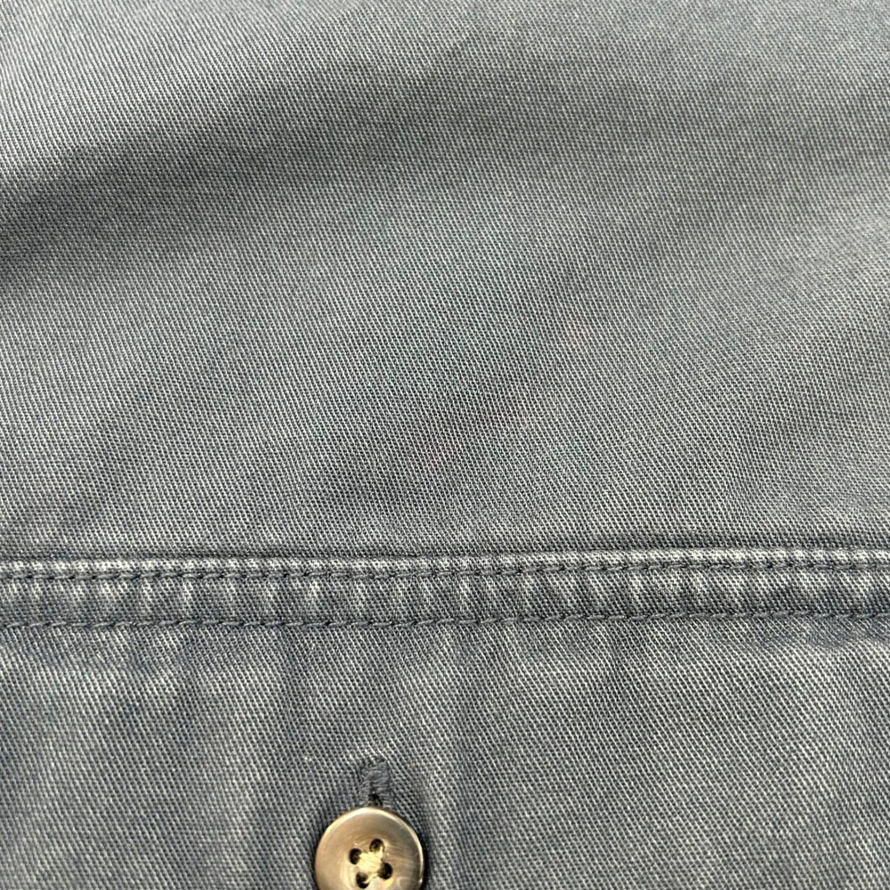 LL Bean Flannel Lined Work Shirt Mens Large Button Up Blue Workwear Outdoor Gorp - Picture 9 of 10